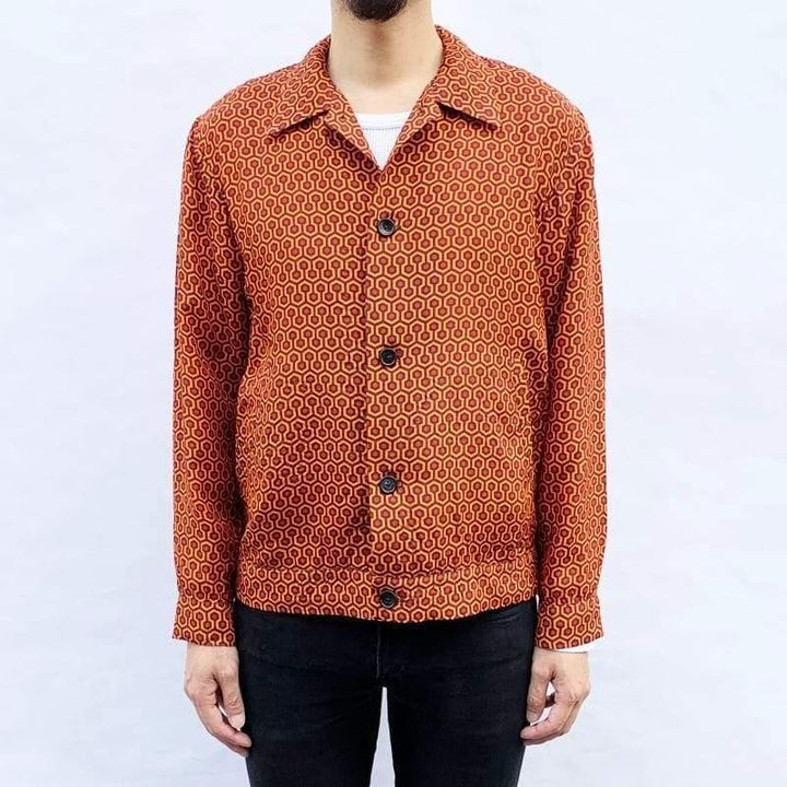 Original John(オリジナル ジョン) | ハニカム柄のレーヨン素材シャツジャケット【Limited edition】 - Sopwith camel