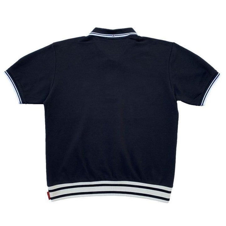 Original John (オリジナル ジョン) | リラックスシルエットのラインデザイン半袖ポロシャツ - Sopwith camel