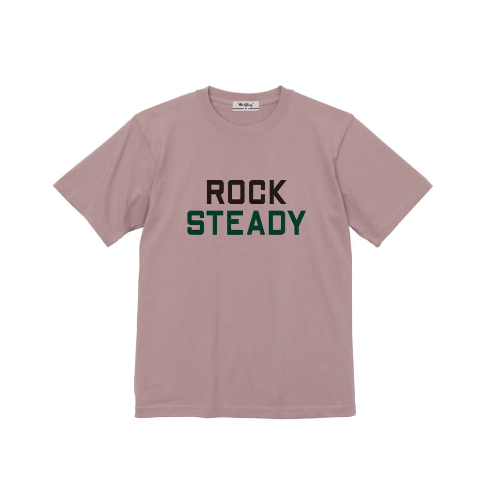 OR GLORY(オア・グローリー) | ROCKSTEADY ジャマイカ ミュージック Tシャツ 2022〈Smoky Pink〉 - Sopwith camel