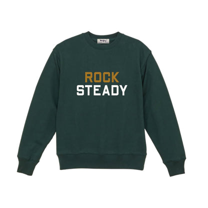 OR GLORY(オア・グローリー) | 40’sの古いフォントをアレンジした"ROCKSTEADY"プリントのクルーネック〈Green〉 - Sopwith camel