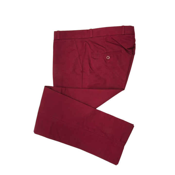 RELCO LONDON(レルコ ロンドン) | 60sヴィンテージスタイルのスタプレ トラウザーズ〈Burgundy〉 - Sopwith camel