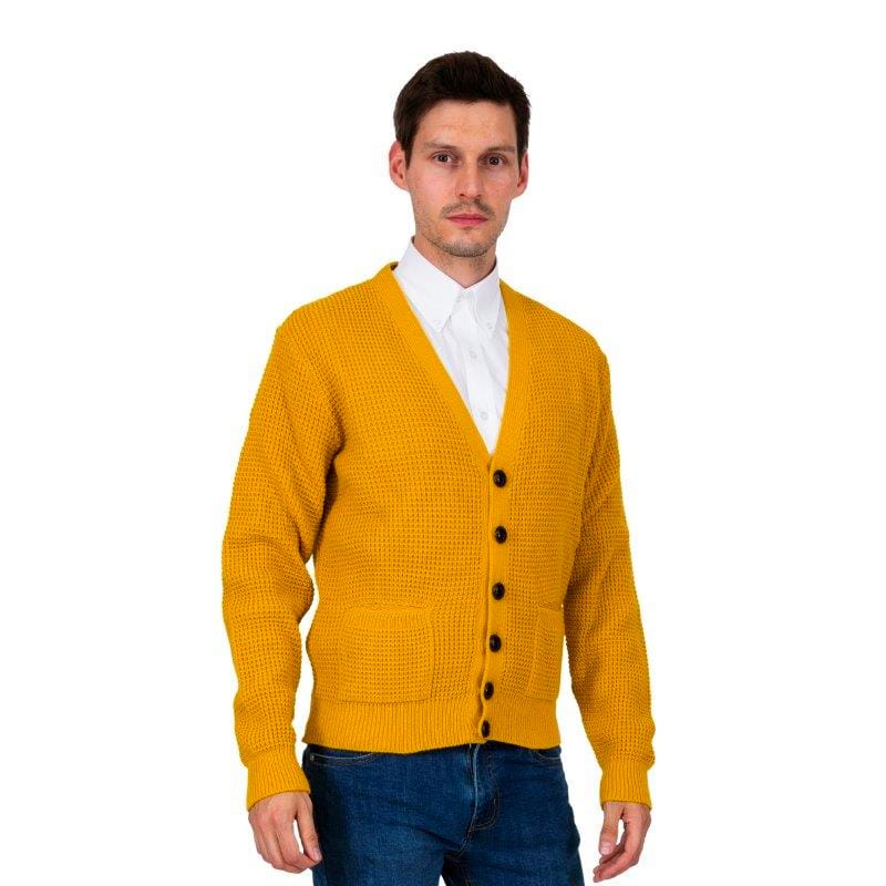 RELCO LONDON (レルコ ロンドン) | 英国製 ワッフル ニットカーディガン〈Mustard〉 - Sopwith camel