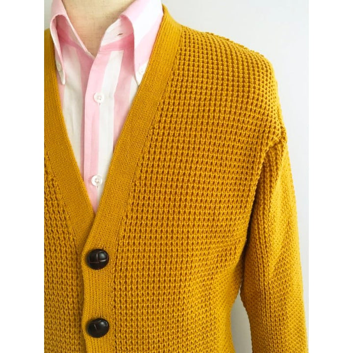 RELCO LONDON (レルコ ロンドン) | 英国製 ワッフル ニットカーディガン〈Mustard〉 - Sopwith camel