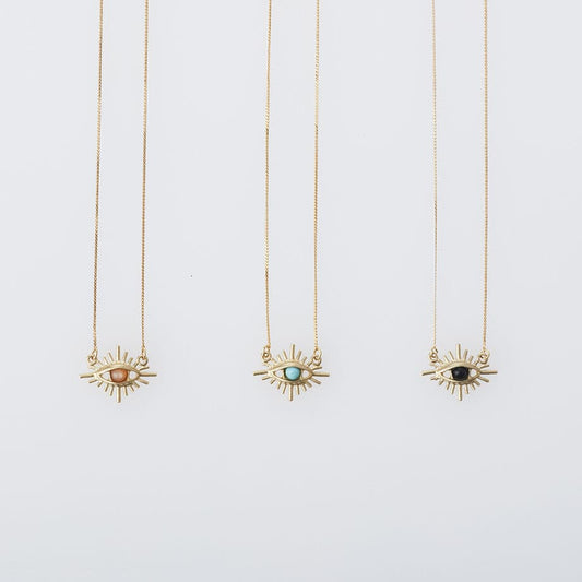 Aquvii(アクビ) | 天然石の瞳が、静かに見つめるネックレス Rock eye series Necklace[aq.126] - Sopwith camel