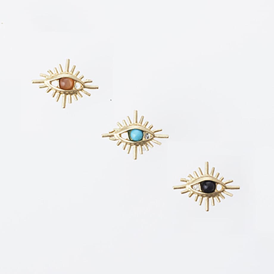 Aquvii(アクビ) | 天然石の瞳が、静かに見つめるピアス Rock eye series Pierce[aq.126] - Sopwith camel
