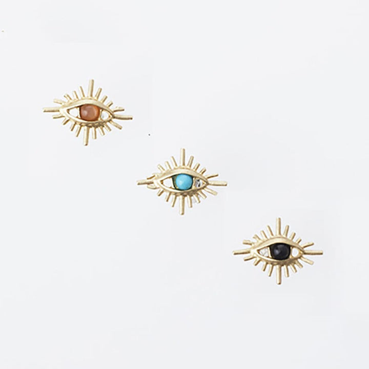 Aquvii(アクビ) | 天然石の瞳が、静かに見つめるピアス Rock eye series Pierce[aq.126] - Sopwith camel