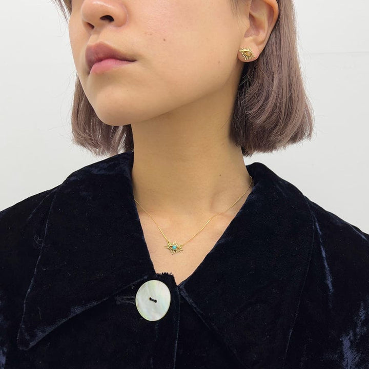 Aquvii(アクビ) | 天然石の瞳が、静かに見つめるピアス Rock eye series Pierce[aq.126] - Sopwith camel