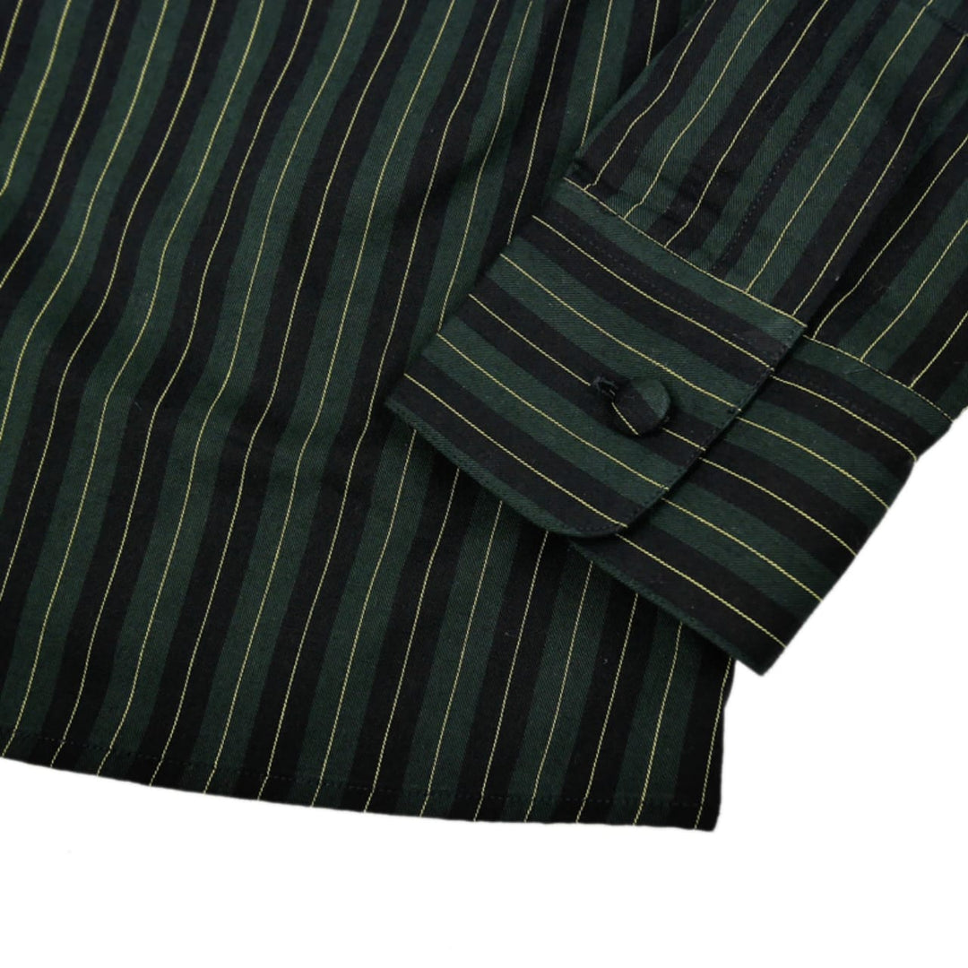 OR GLORY(オア・グローリー) | ショートポイントカラーのストライプB.Dシャツ〈Green〉 - Sopwith camel