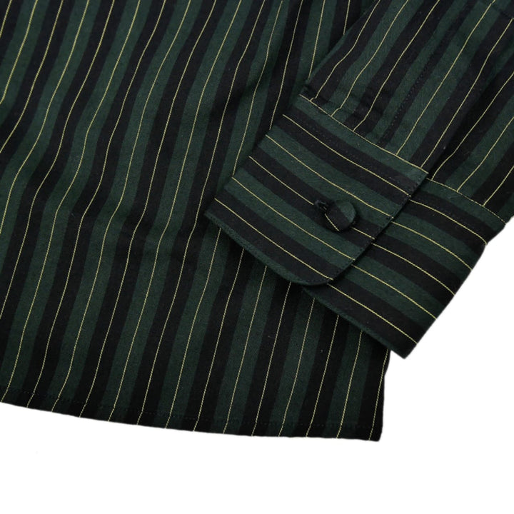 OR GLORY(オア・グローリー) | ショートポイントカラーのストライプB.Dシャツ〈Green〉 - Sopwith camel