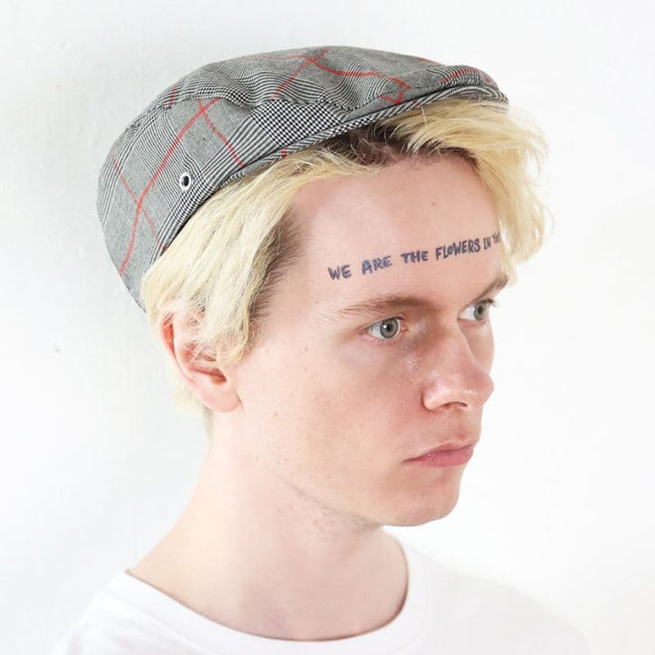 Original John(オリジナル ジョン) | SHORT BRIM HUNTING CAP [HTSH471] - GREY×RED - Sopwith camel