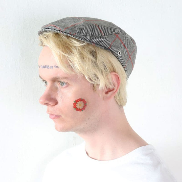 Original John(オリジナル ジョン) | SHORT BRIM HUNTING CAP [HTSH471] - GREY×RED - Sopwith camel