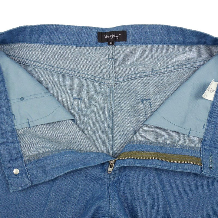 OR GLORY(オア・グローリー) | スタプレタイプの左綾ライトオンスデニム〈Saxe Blue〉 - Sopwith camel