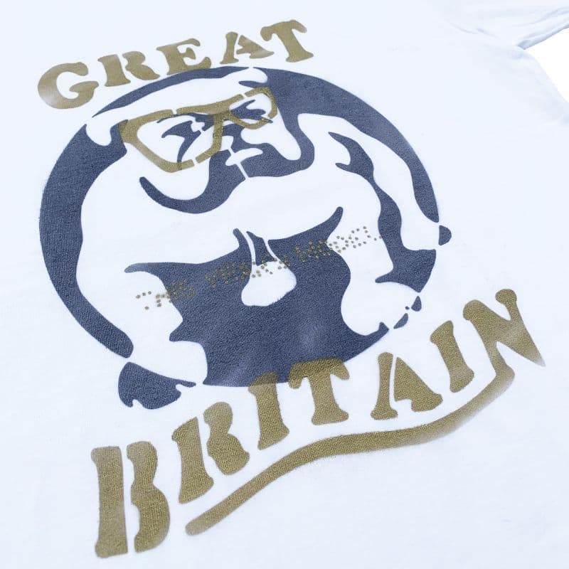 Original John(オリジナル ジョン) | エルビス・コステロをイメージしたメガネデザインのT-BULLDOG〈White〉TS452 - Sopwith camel