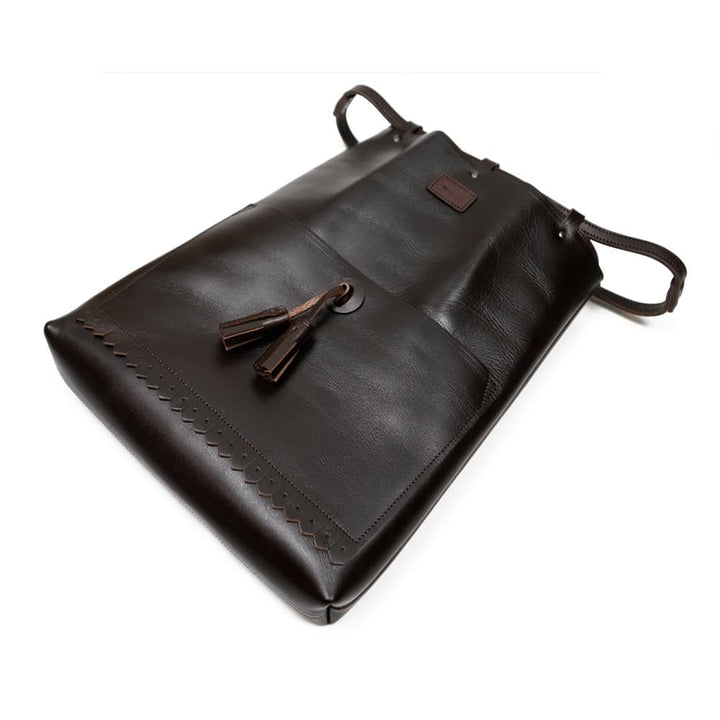 OR GLORY(オア・グローリー) | タッセル付きレザー巾着 S〈Brown〉Tassel Poach S - Sopwith camel