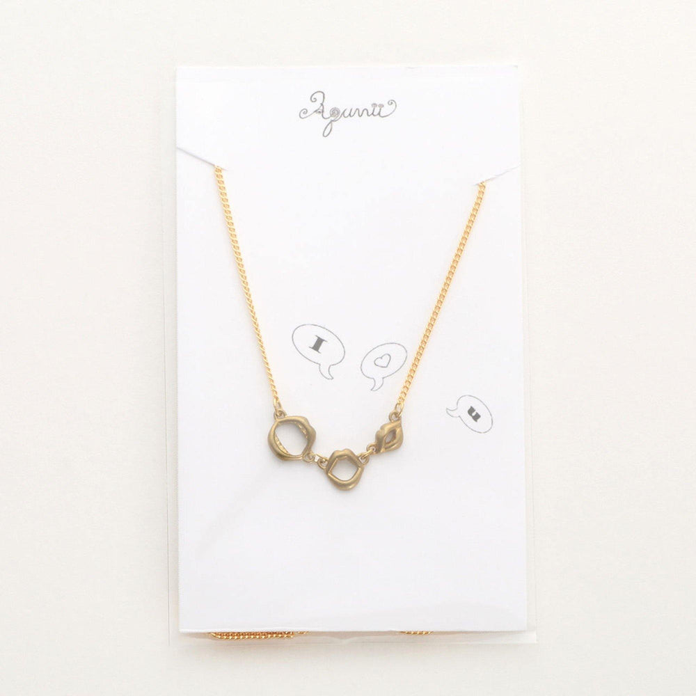 Aquvii(アクビ) | 「I Love U」と言っているような口の形をモチーフにしたネックレス I ♡ U necklace [aq.019] - Sopwith camel