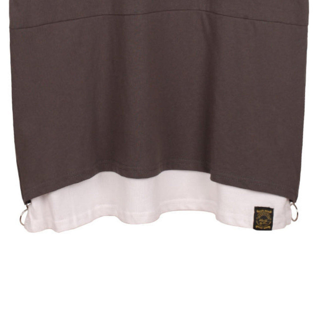 KRAVITZ (クラヴィッツ) | サイドジップのフェイクレイヤードTシャツ 〈Grey〉 - Sopwith camel