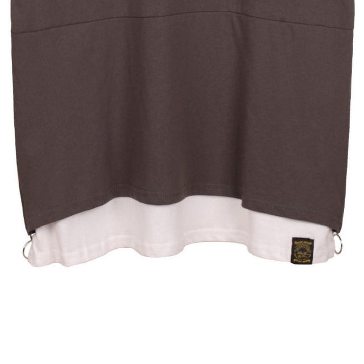 KRAVITZ (クラヴィッツ) | サイドジップのフェイクレイヤードTシャツ 〈Grey〉 - Sopwith camel
