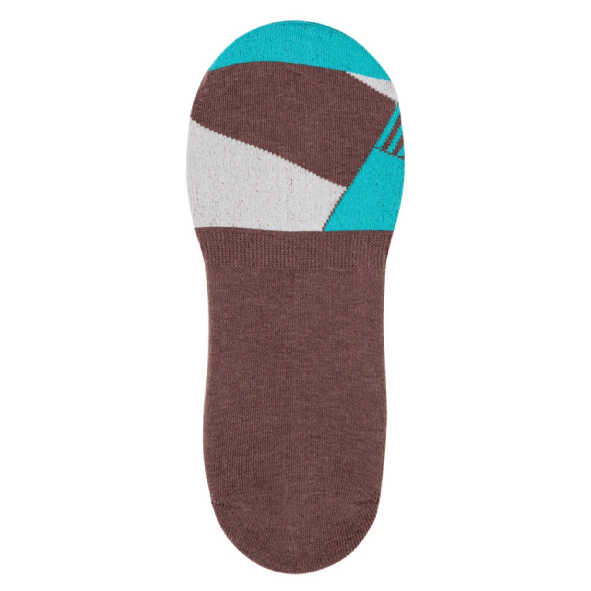 London shoe make THE SOCKS | 数学者 幾何学的でクラシカルな図柄のカバーソックス〈Brown〉 - Sopwith camel