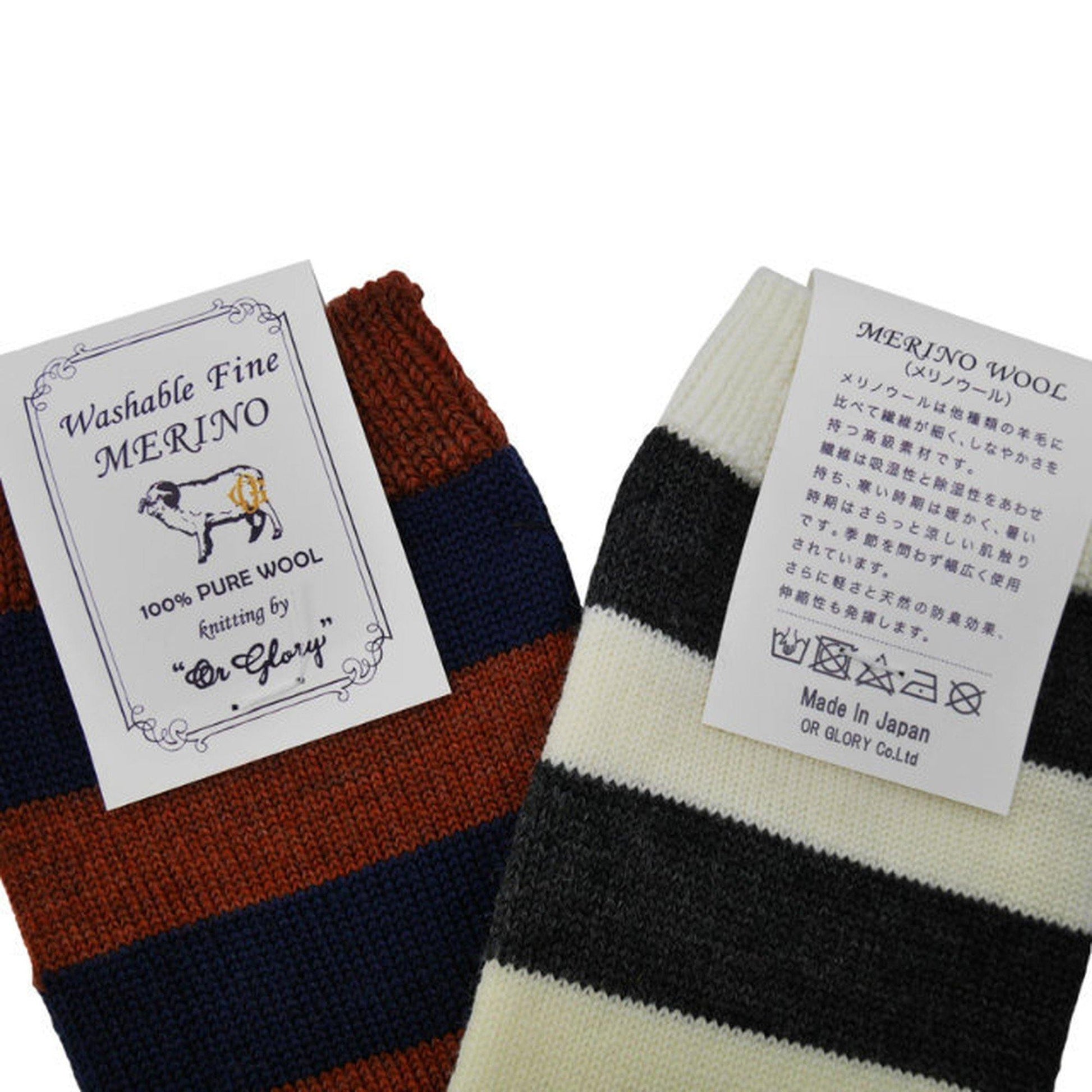 OR GLORY | Merino Border Socks - Sopwith camel