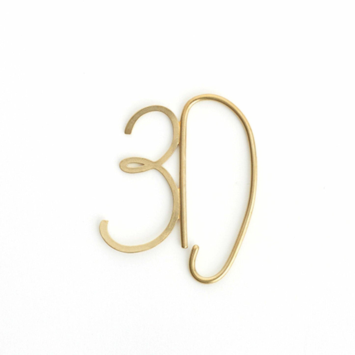Aquvii(アクビ) | 数字モチーフのイヤーカフ Numbers earcuff - Sopwith camel