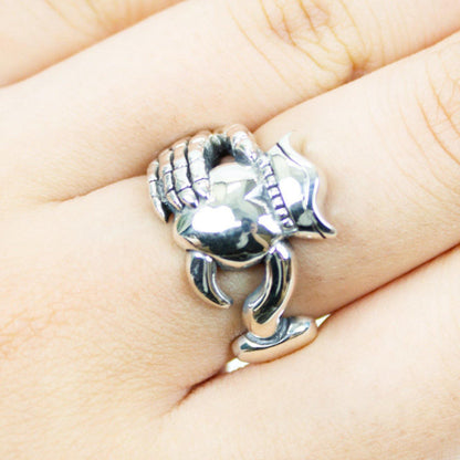 Lilac Original Archetype | 海賊モチーフのクラダリング Pirates Claddagh Ring〈Silver〉 - Sopwith camel