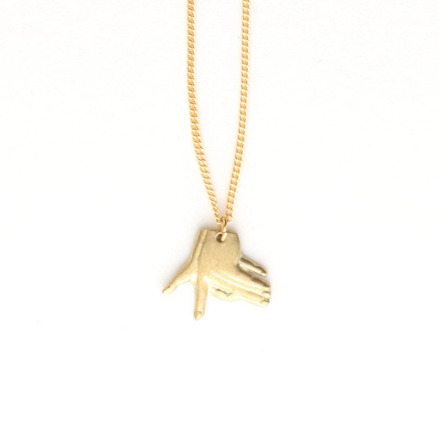 Aquvii(アクビ) | 手で作る影絵をモチーフにしたネックレス Hand shadow Necklace [aq.010] - Sopwith camel