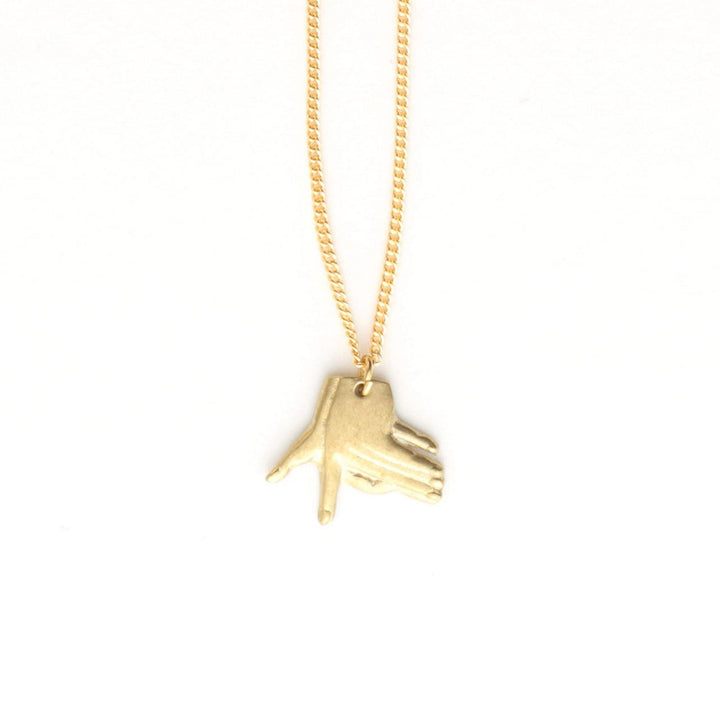 Aquvii(アクビ) | 手で作る影絵をモチーフにしたネックレス Hand shadow Necklace [aq.010] - Sopwith camel