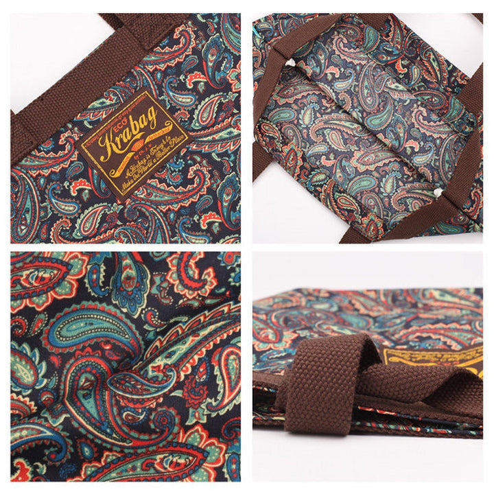 KRAVITZ (クラヴィッツ) | KRABAG ペイズリー柄 ミニトート KINDER BAG 1 - 6602〈Brown〉 - Sopwith camel