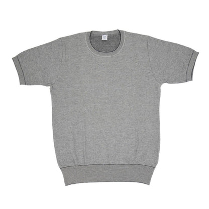 gicipi(ジチピ) | Giro Collo MM 2006P イタリア製 コットン ニット クルーネック Tシャツ〈Nat/Nero(グレー)〉 - Sopwith camel