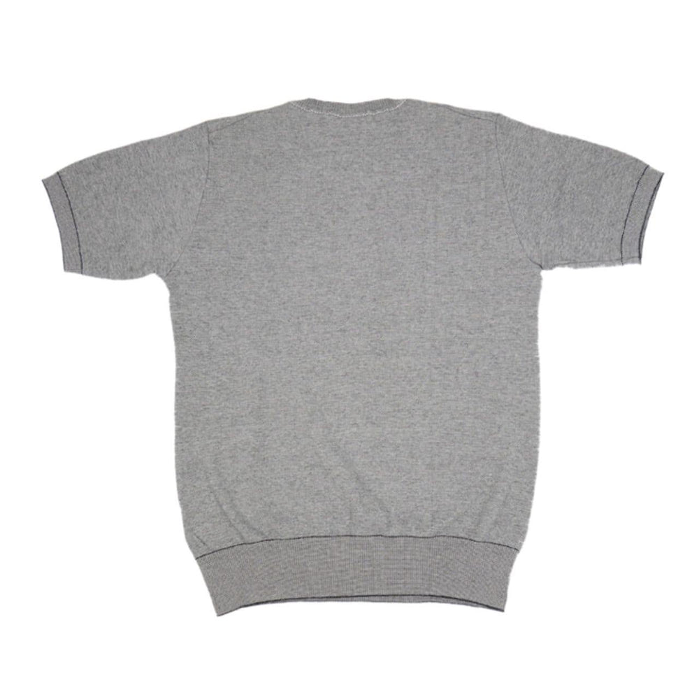 gicipi(ジチピ) | Giro Collo MM 2006P イタリア製 コットン ニット クルーネック Tシャツ〈Nat/Nero(グレー)〉 - Sopwith camel