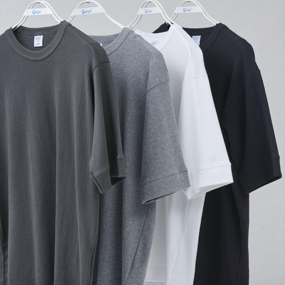 gicipi (ジチピ) | SALMONE [2201P] イタリア製 柔らかなフライス編みのクルーネックベーシックTシャツ - Sopwith camel