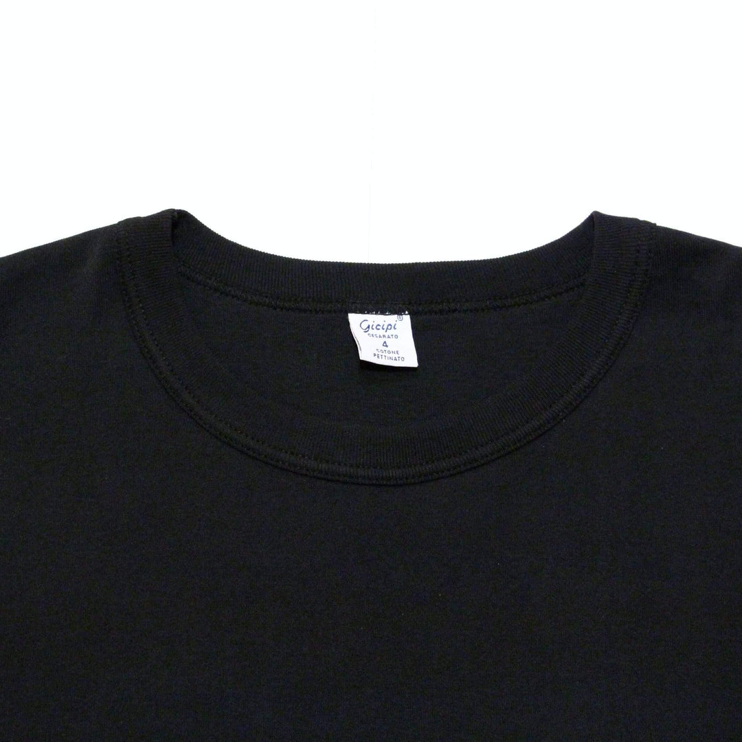 gicipi(ジチピ) | Giro Collo ML 2003P イタリア製 コットン クルーネック 長袖Tシャツ〈Nero(ブラック)〉 - Sopwith camel