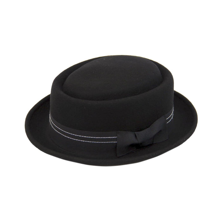 Madcap England (マッドキャップ イングランド) | クラシックなモッズ・SKAスタイルのポークパイハット〈Black〉 - Sopwith camel