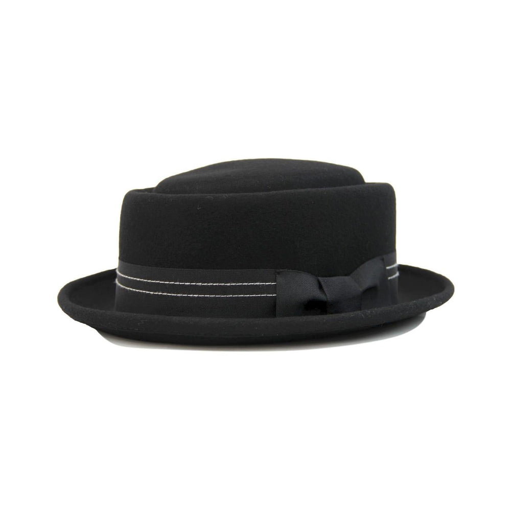 Madcap England (マッドキャップ イングランド) | クラシックなモッズ・SKAスタイルのポークパイハット〈Black〉 - Sopwith camel