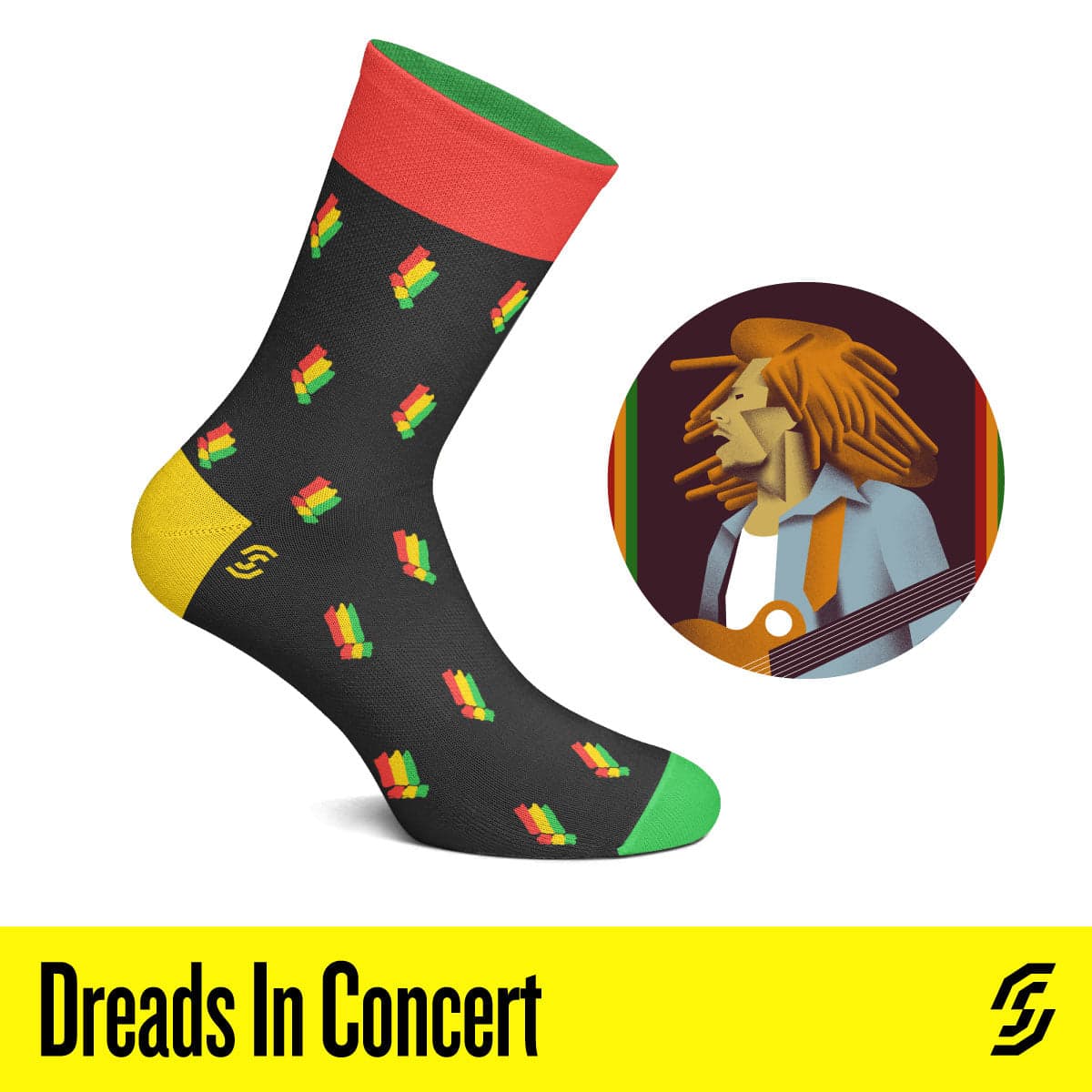 Sock affairs(ソックス・アフェアーズ) | Dreads In Concert Socks - Bob Marley - Sopwith camel